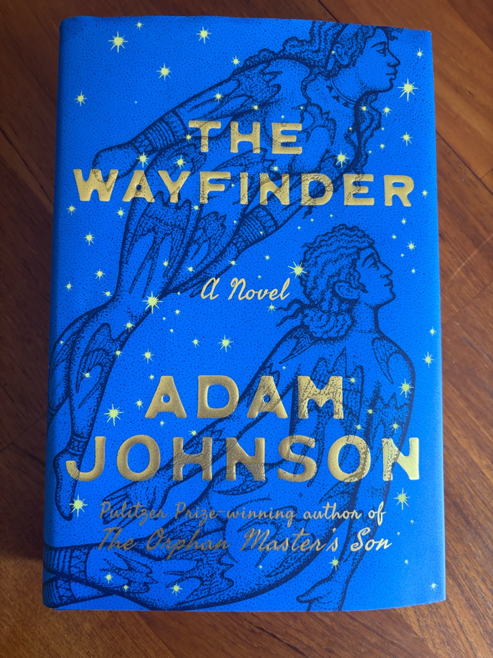 The Wayfinder by Adam Johnson - Bright Blue & Gold Hardcover